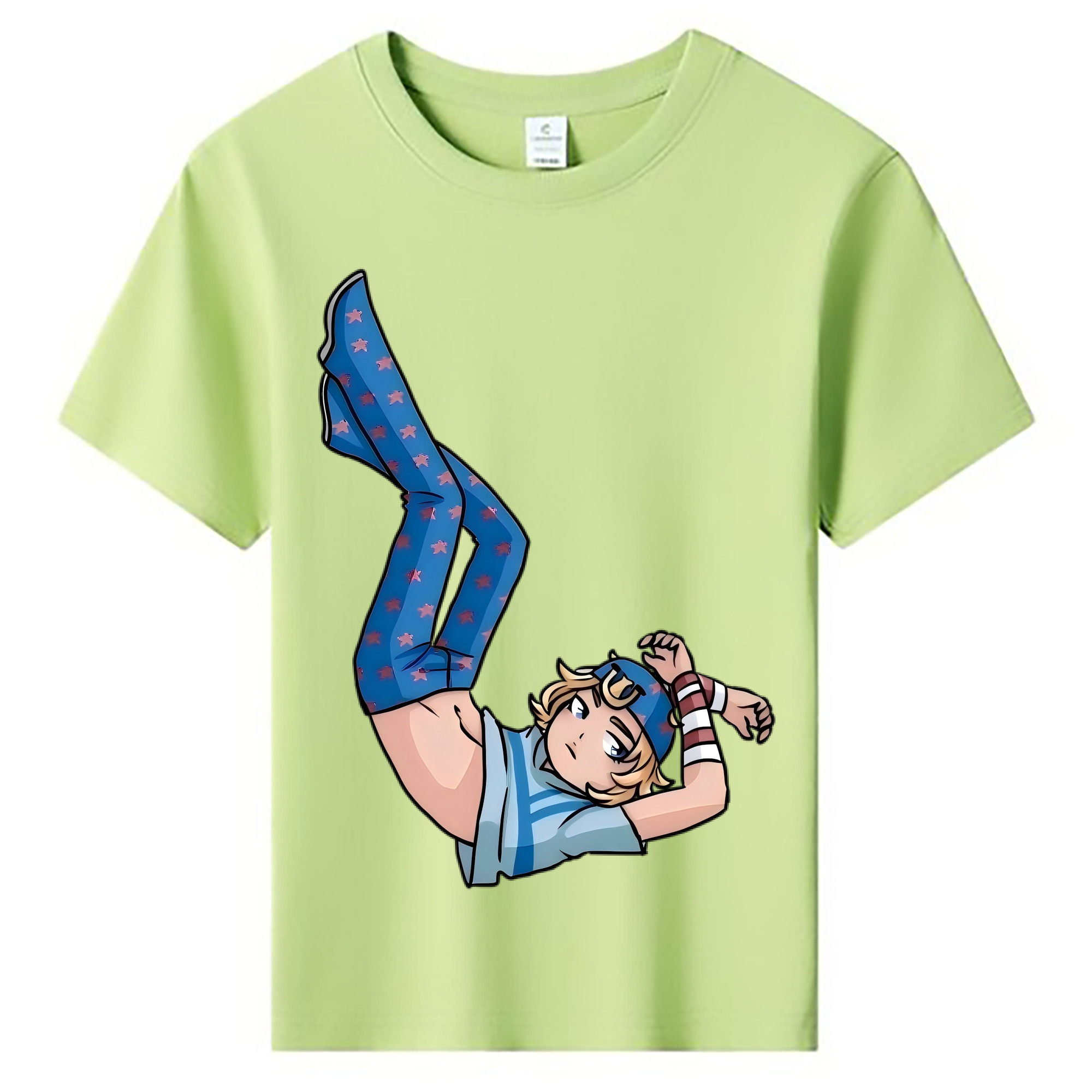 （画像用） ジョジョの奇妙な冒険 グイード?ミスタ JoJo's Bizarre Adventure Guido Mista 綿100％キッズTシャツ（フロントプリント）